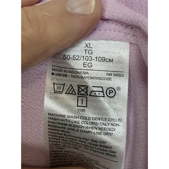 Banana Republic Women's Pink Tunic Sz XL Button Up Long Sleeve Dressy Career - Picture 8 of 11